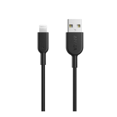 كابل PowerLine+ USB مع Lightning 6 قدم (أسود)