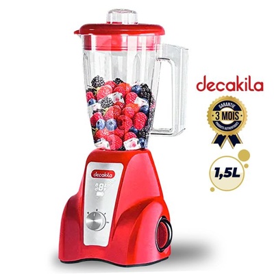 ديكاكيلا خلاط بلاستيك شحن 1500 مل 300 واط