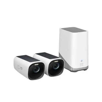 طاقم كاميرا مراقبة eufycam 3 (2+1) 4000 (رمادي أسود + أبيض)