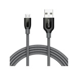كابل باور لاين بلس مايكرو يو إس بي 6 قدم رمادي