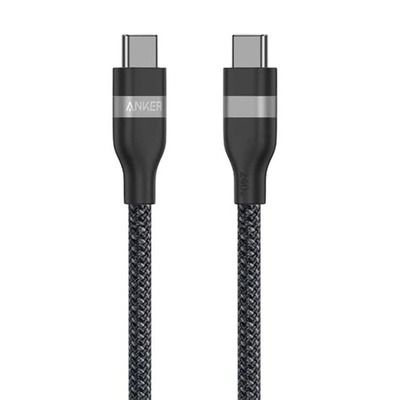 كابل PowerLine USB-C إلى USB-C (3 قدم، 240 وات) أسود