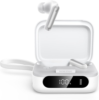 سماعة ساوندكور P41i إن سي مع شاحن هاتف محمول (كابل يو إس بي-سي مدمج) أبيض