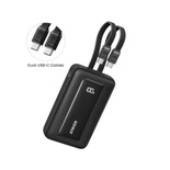 باور بانك Anker Zolo (10K، 35W) مدمج بكابلين USB-C (أسود)