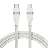 كابل Anker USB-C إلى USB-C (3 قدم، 240 وات، مغلف) أبيض